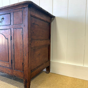 An Unusual 18th Century Small Pine Side Cupboard