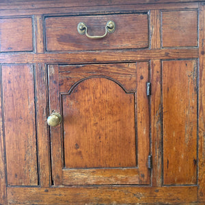 An Unusual 18th Century Small Pine Side Cupboard