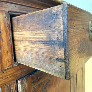 An Unusual 18th Century Small Pine Side Cupboard