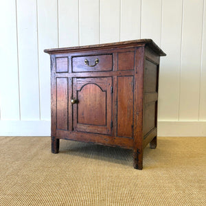 An Unusual 18th Century Small Pine Side Cupboard