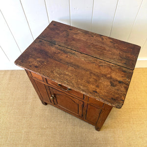 An Unusual 18th Century Small Pine Side Cupboard