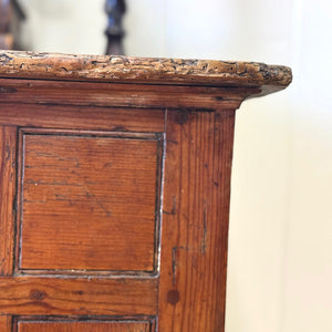 An Unusual 18th Century Small Pine Side Cupboard