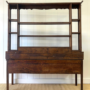 A George III Style Country Made Oak Welsh Dresser