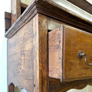 A George III Style Country Made Oak Welsh Dresser