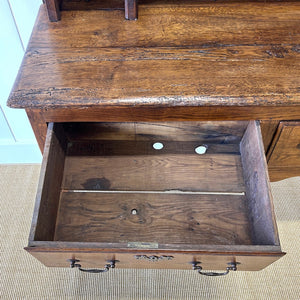 A George III Style Country Made Oak Welsh Dresser