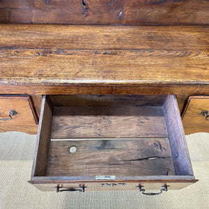 A George III Style Country Made Oak Welsh Dresser