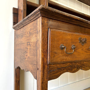 A George III Style Country Made Oak Welsh Dresser