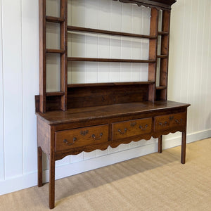 A George III Style Country Made Oak Welsh Dresser