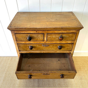 An Antique 19th Century French Pine Chest of Drawers Dresser