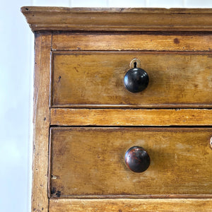 An Antique 19th Century French Pine Chest of Drawers Dresser