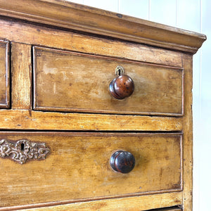 An Antique 19th Century French Pine Chest of Drawers Dresser