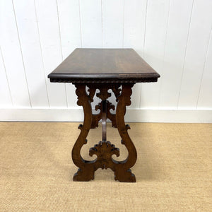 A Vintage Spanish Style Oak Side Table