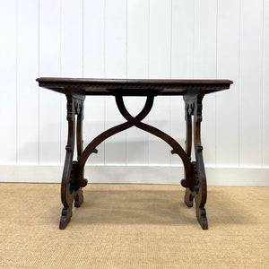 A Vintage Spanish Style Oak Side Table