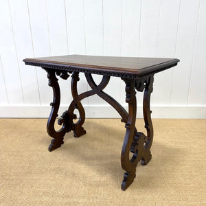 A Vintage Spanish Style Oak Side Table