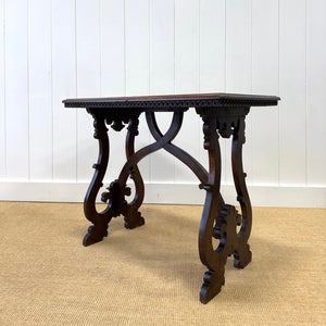 A Vintage Spanish Style Oak Side Table