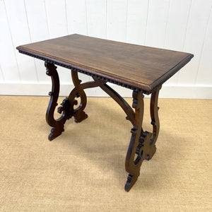 A Vintage Spanish Style Oak Side Table