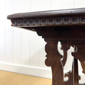 A Vintage Spanish Style Oak Side Table