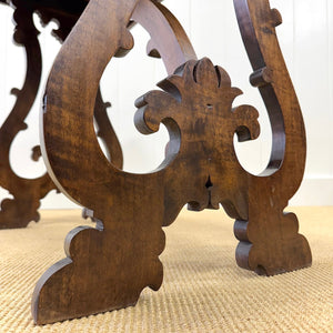 A Vintage Spanish Style Oak Side Table