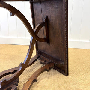 A Vintage Spanish Style Oak Side Table