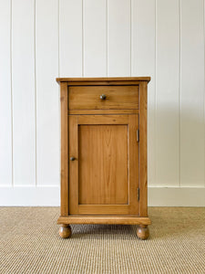 A Charming English Pine Nightstand c1890