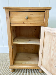 A Charming English Pine Nightstand c1890