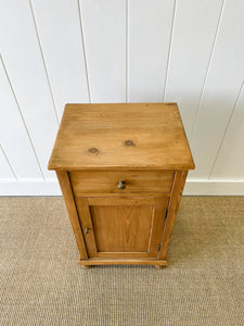 A Charming English Pine Nightstand c1890