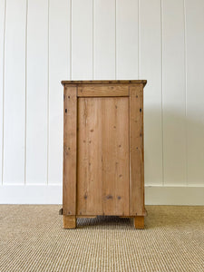 A Charming English Pine Nightstand c1890