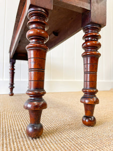 A 19th Century English Mahogany Hall or Window  Bench