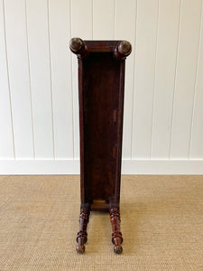 A 19th Century English Mahogany Hall or Window  Bench