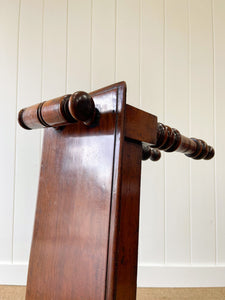 A 19th Century English Mahogany Hall or Window  Bench