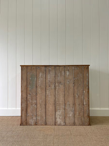 A Handsome English 19thc Pine Cupboard with Wooden Knob