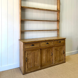 A 19th Century Monumental Pine Welsh Kitchen Dresser 9ft Tall or Hutch