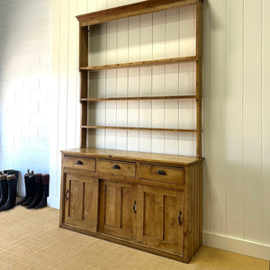 A 19th Century Monumental Pine Welsh Kitchen Dresser 9ft Tall or Hutch