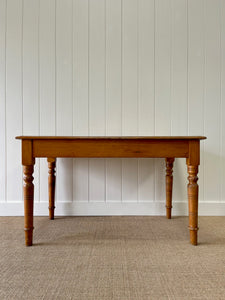 Antique English Country Pine Desk or Library Table c1890