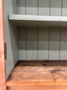 A 19th Century Pine Cupboard with Glazed Upper Doors