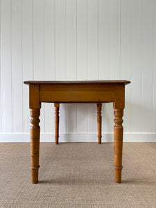 Antique English Country Pine Desk or Library Table c1890