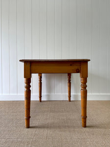 Antique English Country Pine Desk or Library Table c1890