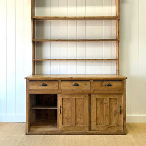 A 19th Century Monumental Pine Welsh Kitchen Dresser 9ft Tall or Hutch