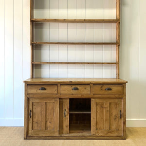 A 19th Century Monumental Pine Welsh Kitchen Dresser 9ft Tall or Hutch