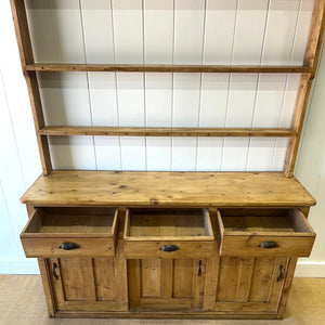 A 19th Century Monumental Pine Welsh Kitchen Dresser 9ft Tall or Hutch