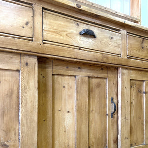 A 19th Century Monumental Pine Welsh Kitchen Dresser 9ft Tall or Hutch