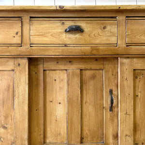 A 19th Century Monumental Pine Welsh Kitchen Dresser 9ft Tall or Hutch