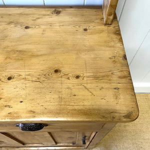 A 19th Century Monumental Pine Welsh Kitchen Dresser 9ft Tall or Hutch