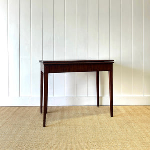 Antique English Country Mahogany Console Table c1890