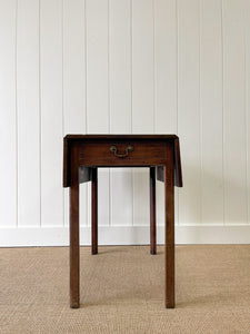 A Georgian English Mahogany Country-Made Pembroke table c1800