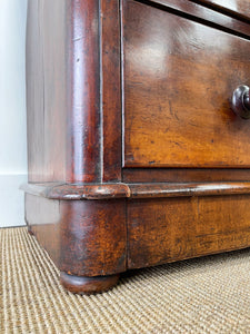 An Antique English Mahogany Chest of Drawers c1890