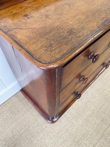 An Antique English Mahogany Chest of Drawers c1890