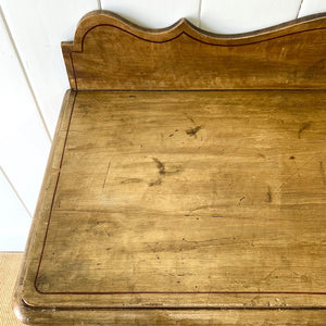 An Antique English Pine Chest of Drawers Dresser Tulip Feet c1890