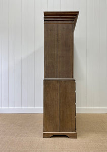 A Large 18th Century English Oak Linen Press Cupboard