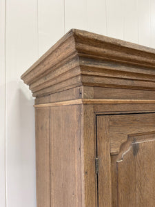 A Large 18th Century English Oak Linen Press Cupboard